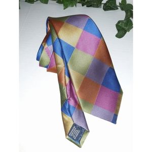 Mario Ferrari Men's Festive Colorblock Tie